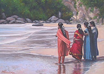 Kerala Girls on Kovalam Beach